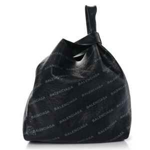 Balenciaga leather shopping bag